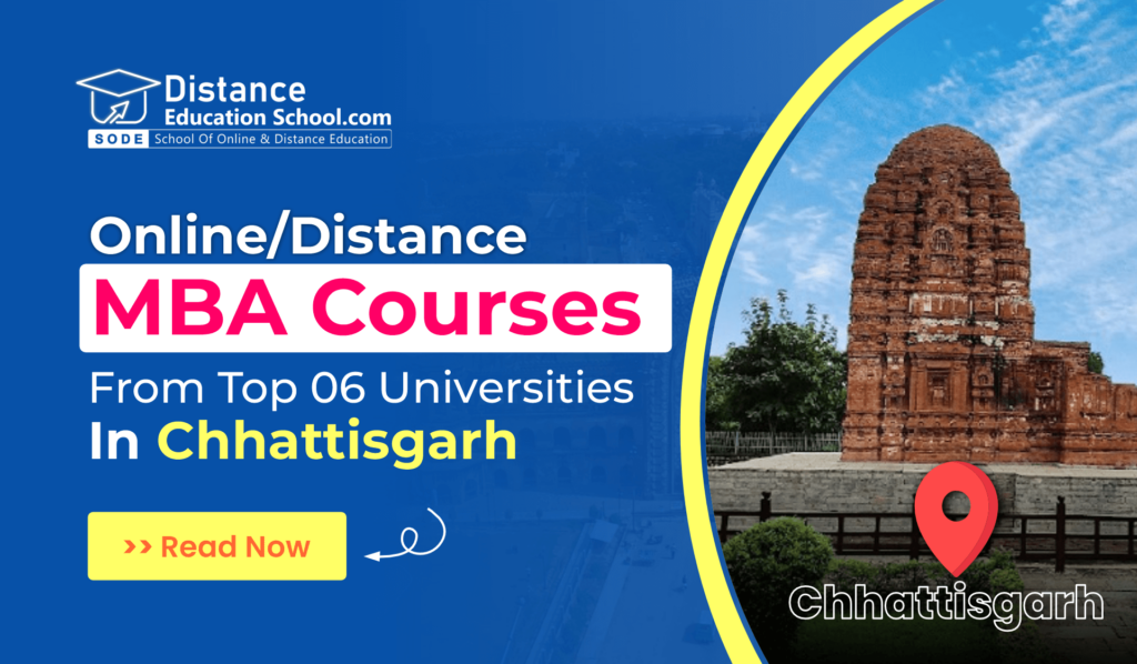 online/distance mba universities in Chhatisgarh